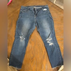 Old Navy Rock Star Cut off Jeans size 16 Regular